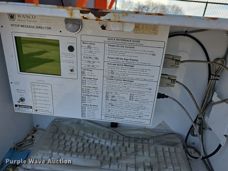 image for item DM1496 2010 Wanco WTMMB  message board trailer