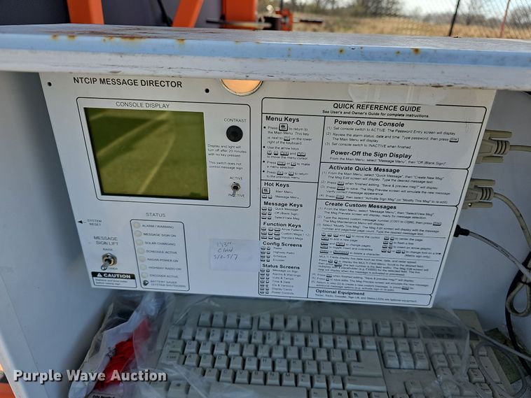 image for item DM1497 Wanco WTMMB message board trailer