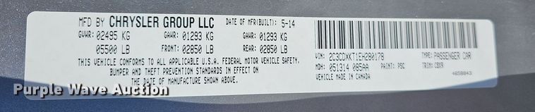 image for item DR5927 2014 Dodge Charger Police