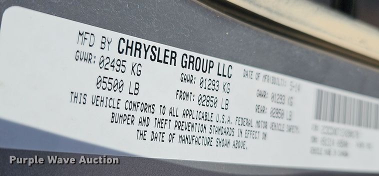 image for item DR5927 2014 Dodge Charger Police