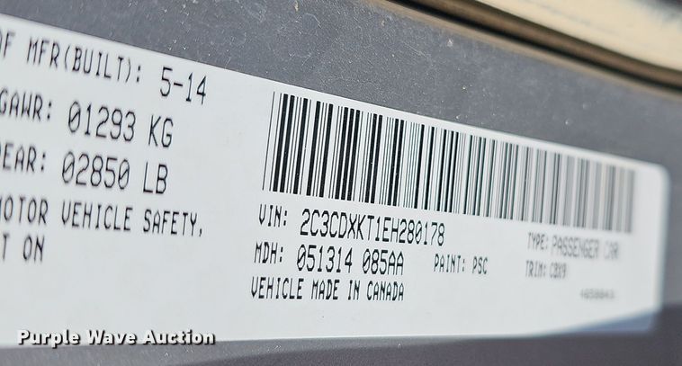 image for item DR5927 2014 Dodge Charger Police