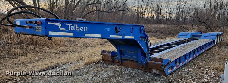 image for item DR5943 1999 Talbert T3DW50SAHRG1T1  lowboy equipment trailer