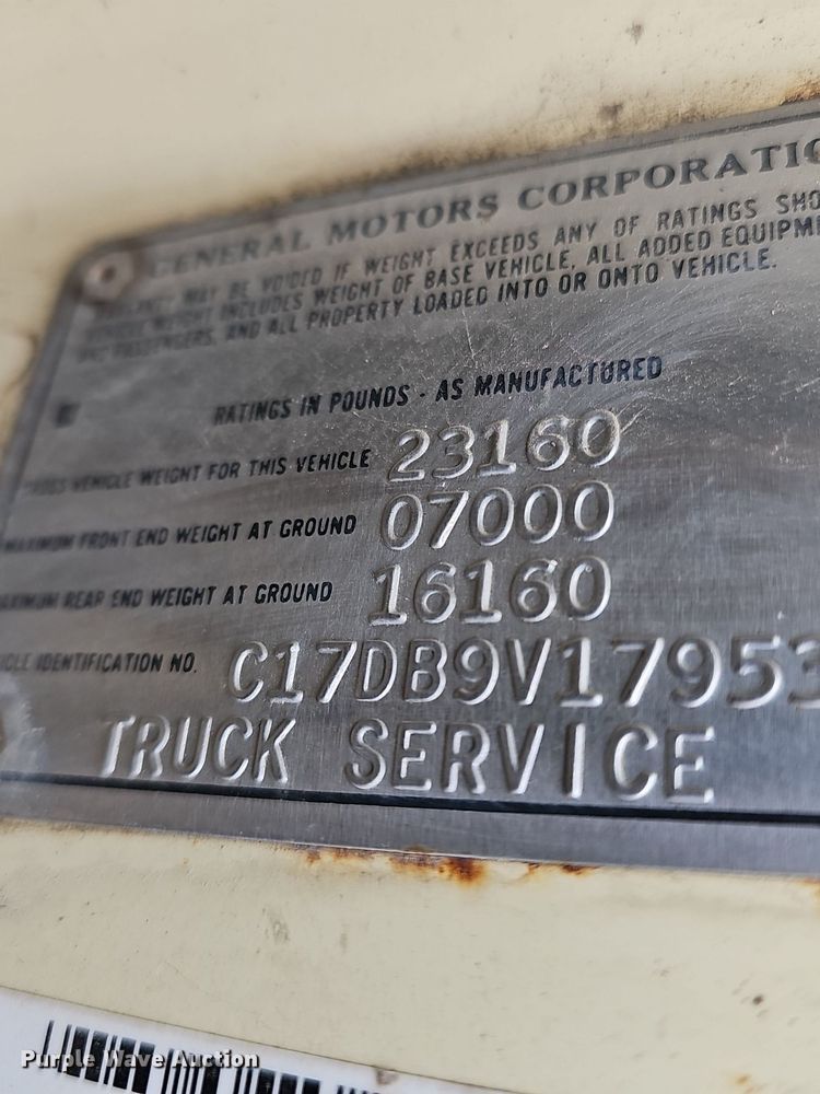 image for item DR5978 1979 Chevrolet C70  grain truck