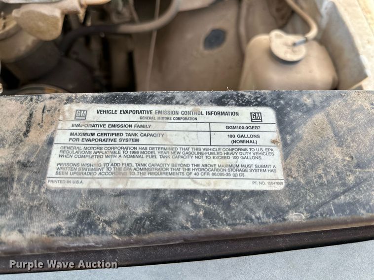 image for item IB9291 1986 GMC C6000  dump flatbed truck