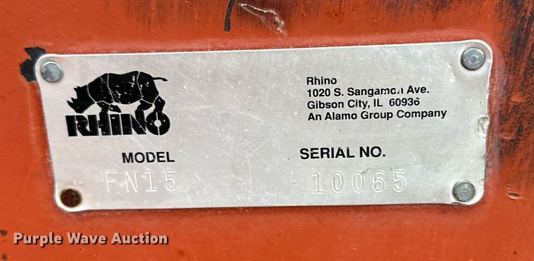 image for item IB9306 Rhino FN15  batwing rotary mower