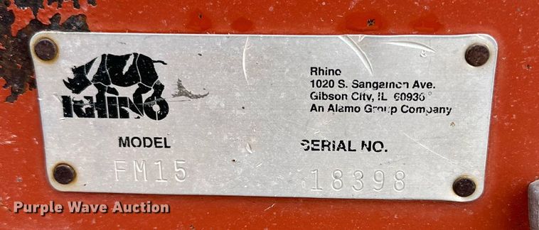 image for item IB9307 Rhino FM15  batwing rotary mower