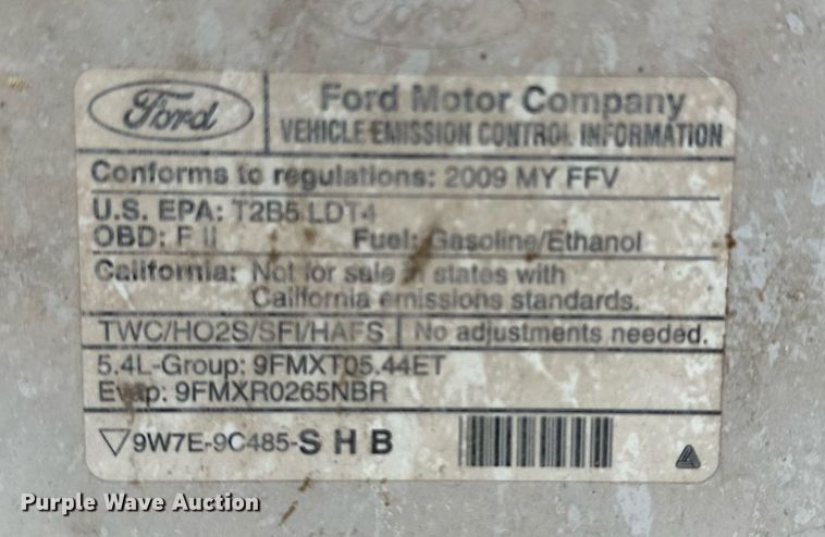 image for item IB9312 2009 Ford F150  SuperCrew pickup truck