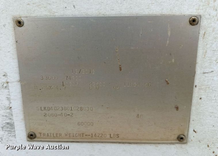 image for item IB9317 2013 Load King  bottom dump trailer