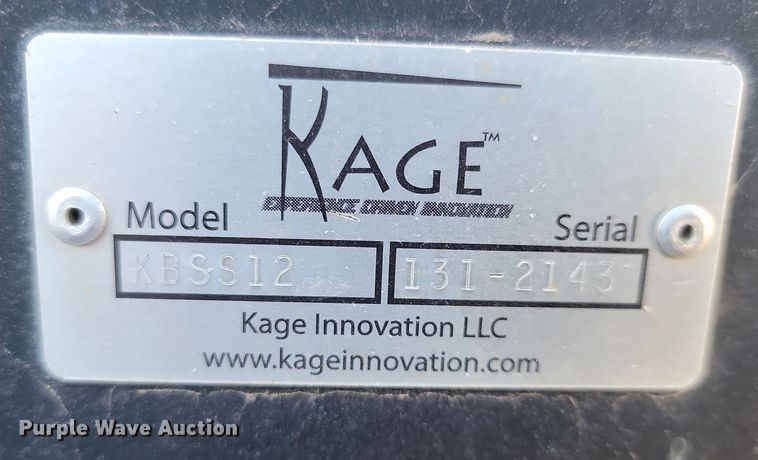 image for item KT9943 Kage KBSS12  wheel loader snow pusher