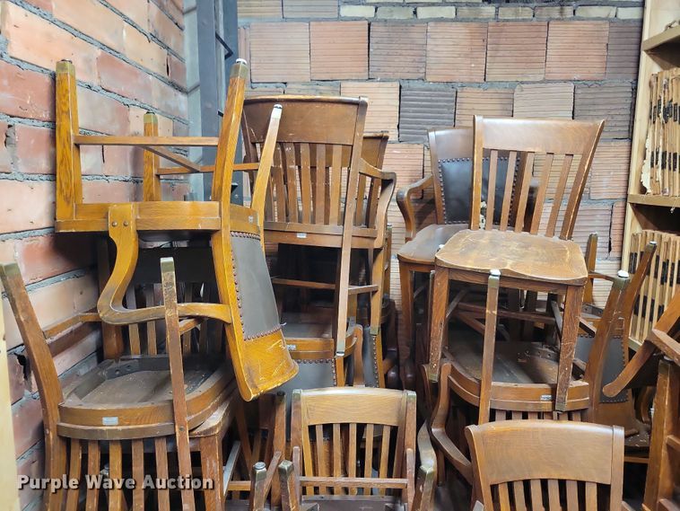 image for item LC9484 Approximately 27 wooden chairs