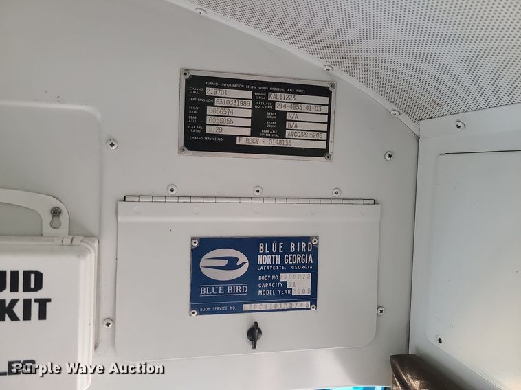 image for item LJ9457 2005 Blue Bird Vision  school bus