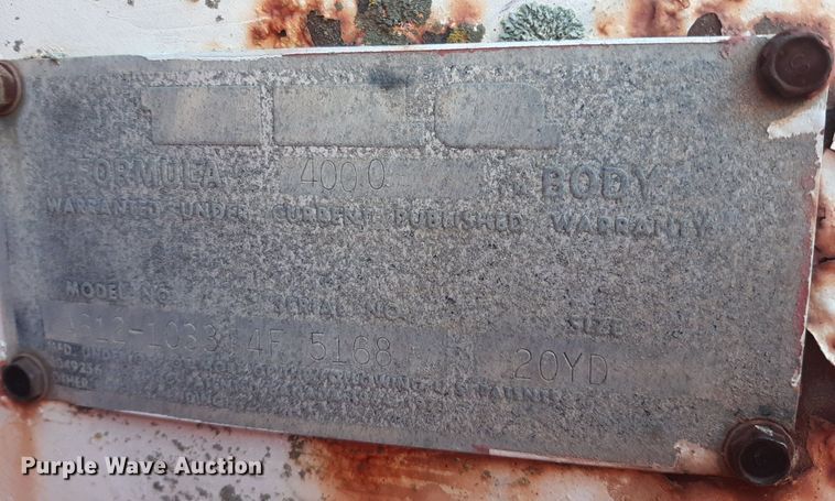 image for item LY9005 1980 GMC 7000  refuse truck