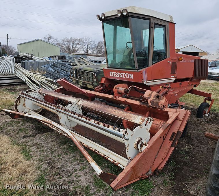 image for item NE9343 1982 Hesston 6450  swather / windrower
