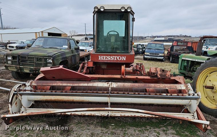 image for item NE9343 1982 Hesston 6450  swather / windrower