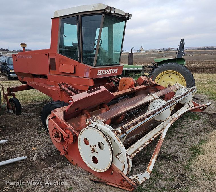 image for item NE9343 1982 Hesston 6450  swather / windrower