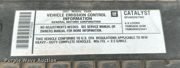 image for item NI9654 2007 Chevrolet Express 2500 van