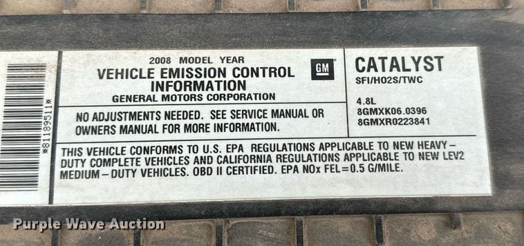 image for item NI9659 2008 Chevrolet Expresss 2500 van