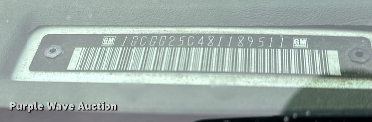 image for item NI9659 2008 Chevrolet Expresss 2500 van