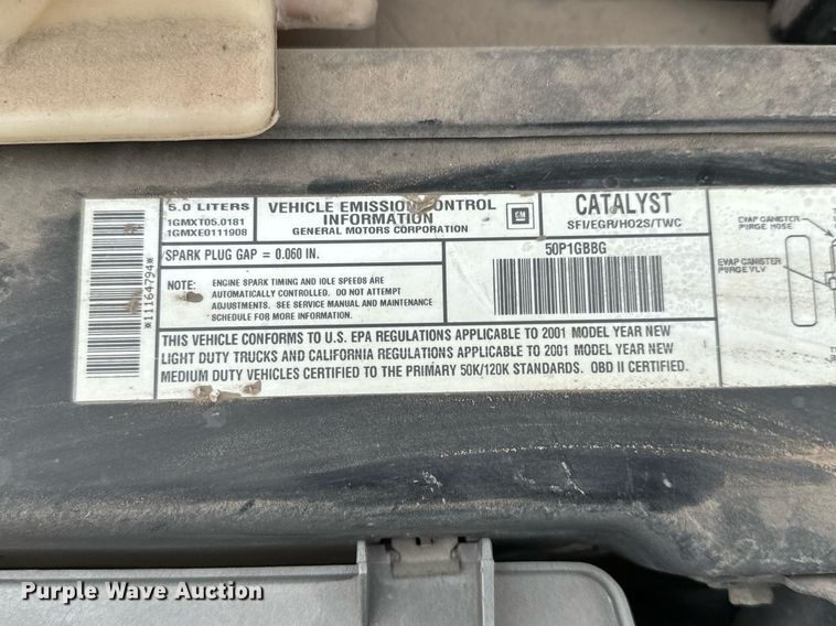 image for item NI9662 2001 Chevrolet Express 1500 van