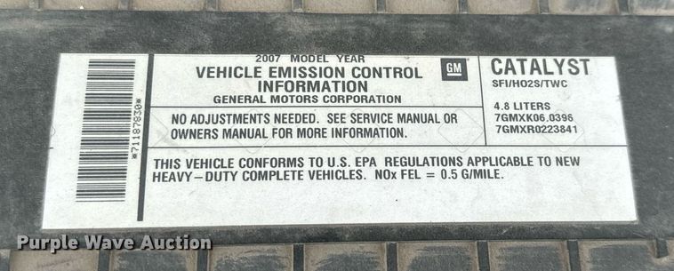 image for item NI9663 2007 Chevrolet Express 2500 van