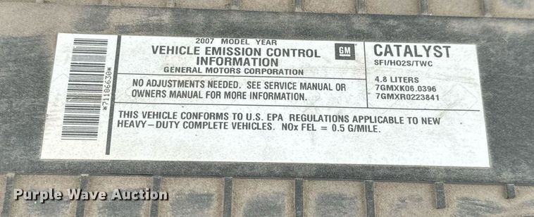 image for item NI9664 2007 Chevrolet Express 2500 van