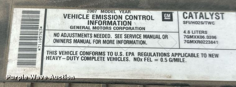 image for item NI9670 2007 Chevrolet Express 2500 van