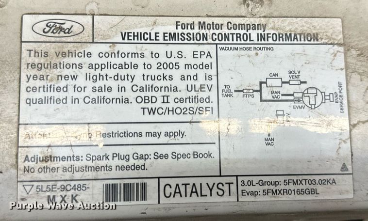 image for item NM9189 2005 Ford Ranger  pickup truck