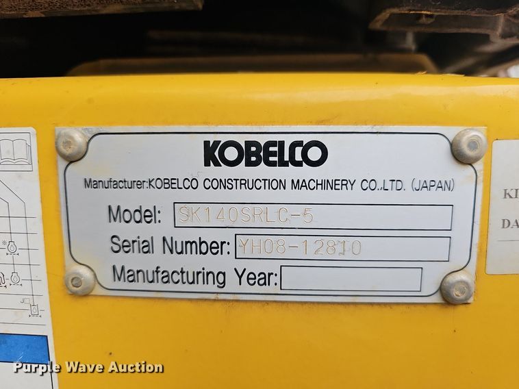image for item NP9297 2018 Kobelco SK140SRLC-5  excavator