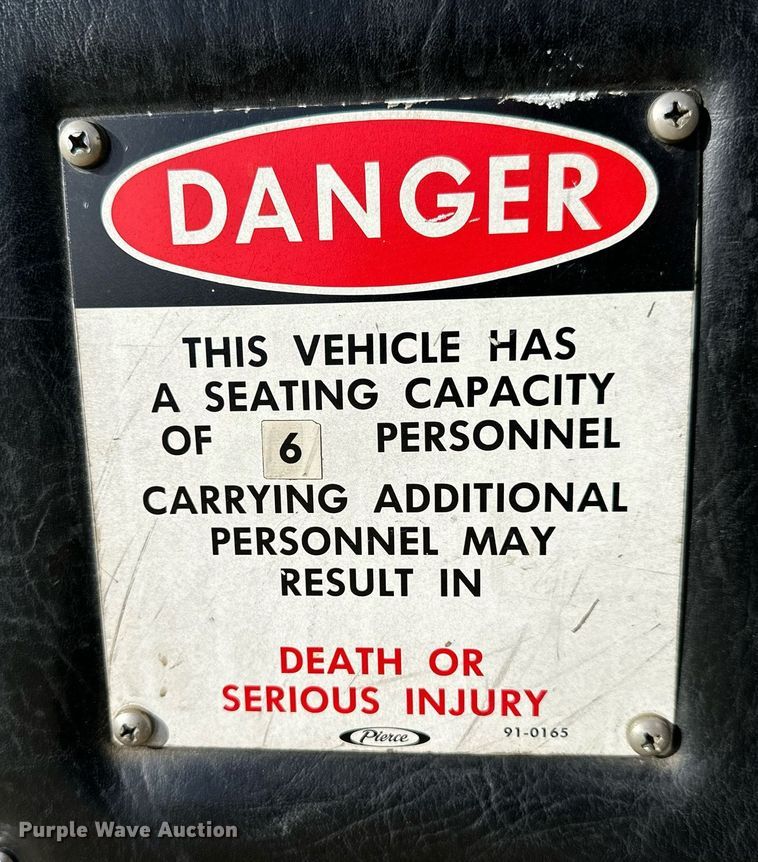 image for item NS9140 1992 Pierce Lance  fire truck