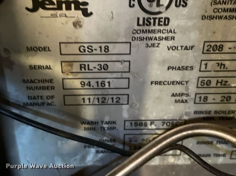 image for item NZ9024 Insinger RL-30  dishwasher