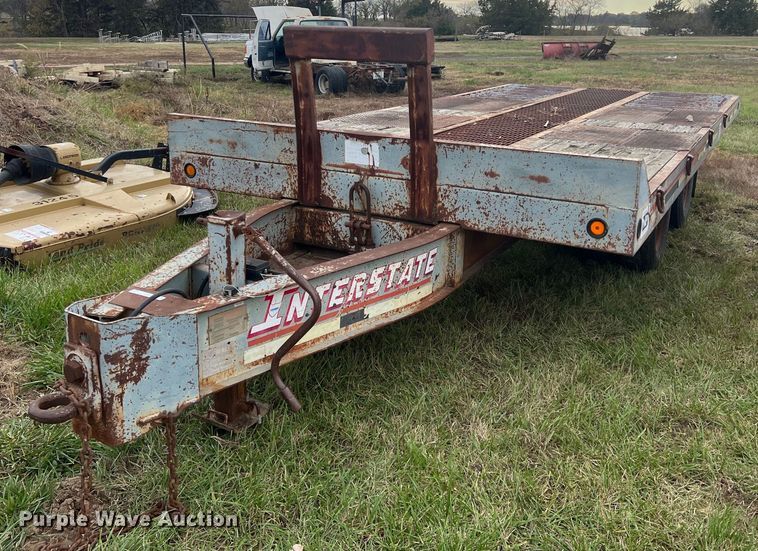 image for item OA9087 1996 Interstate 24TDT  tilt deck equipment trailer