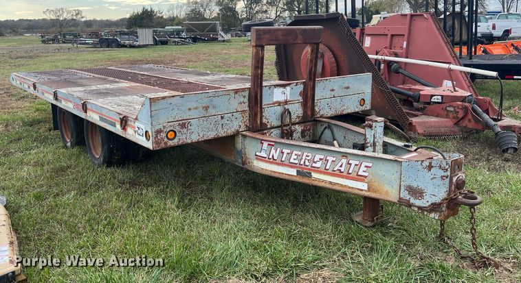 image for item OA9087 1996 Interstate 24TDT  tilt deck equipment trailer