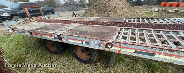 image for item OA9087 1996 Interstate 24TDT  tilt deck equipment trailer