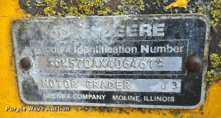 image for item OA9113 John Deere 570A  motor grader