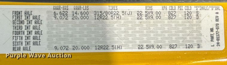 image for item OD9833 2015 Freightliner 114SD dump truck