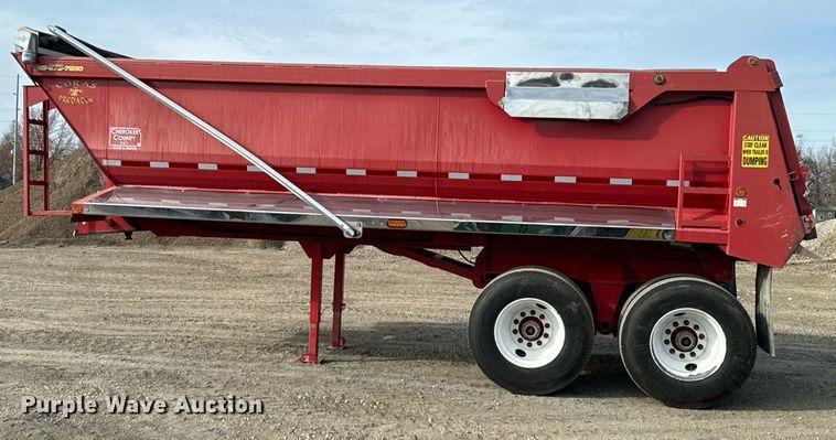 image for item OD9836 2018 Coras  end dump trailer