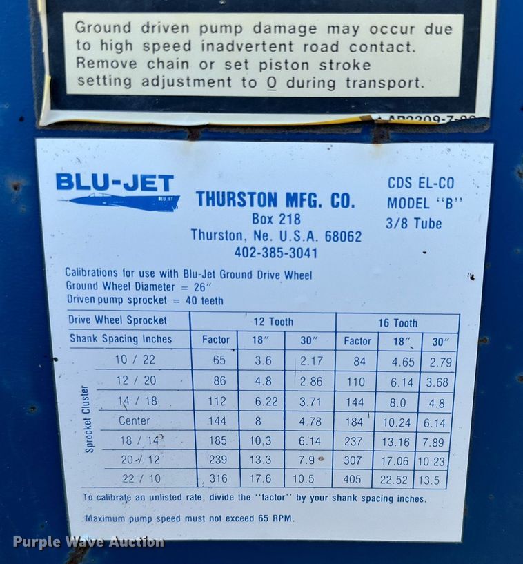 image for item DQ1578 Blue Jet  liquid fertilizer applicator