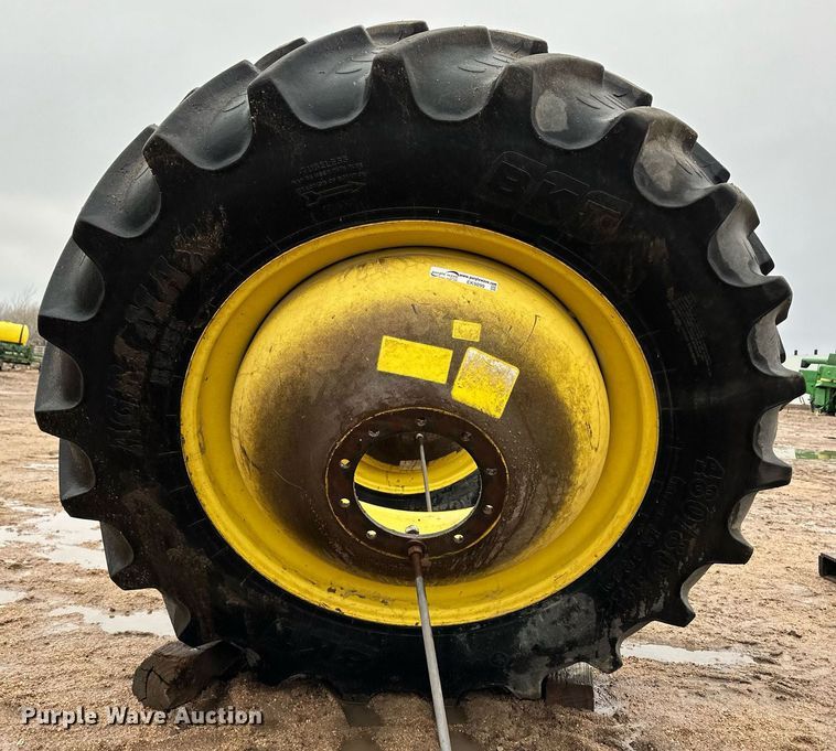 image for item EK9899 (4) John Deere 480/80R42 tires and wheels