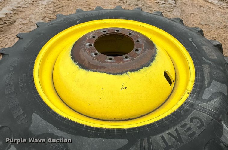 image for item EK9899 (4) John Deere 480/80R42 tires and wheels