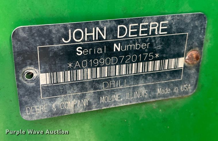 image for item LD9864 2006 John Deere 1990 CCS  air seeder