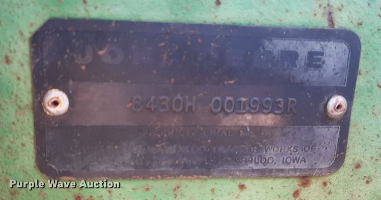 image for item LX9995 1976 John Deere 8430  4WD tractor