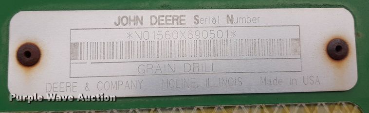 image for item LY9000 John Deere 1560  grain drill