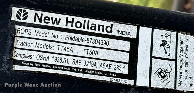 image for item NI9692 New Holland TT45A  tractor