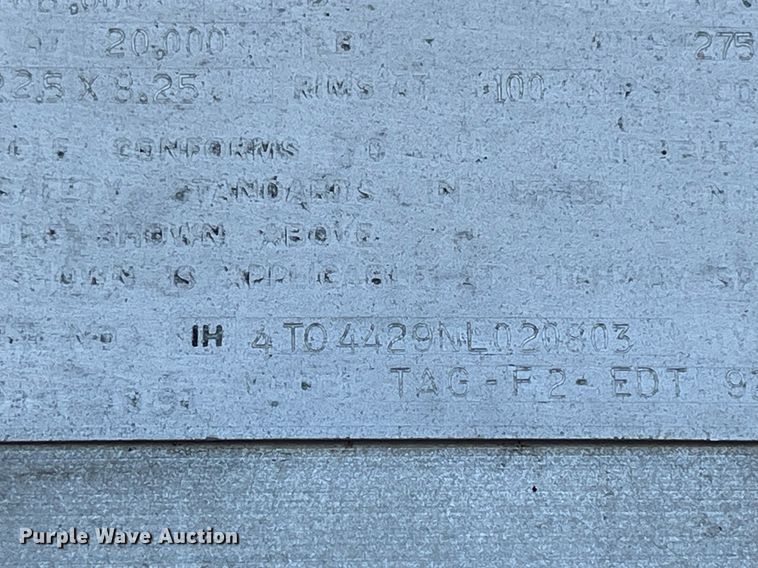 image for item DP2176 1992 Fruehauf  tank trailer