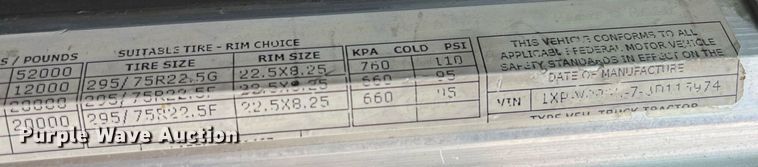 image for item DP2179 2011 Peterbilt 384  semi truck