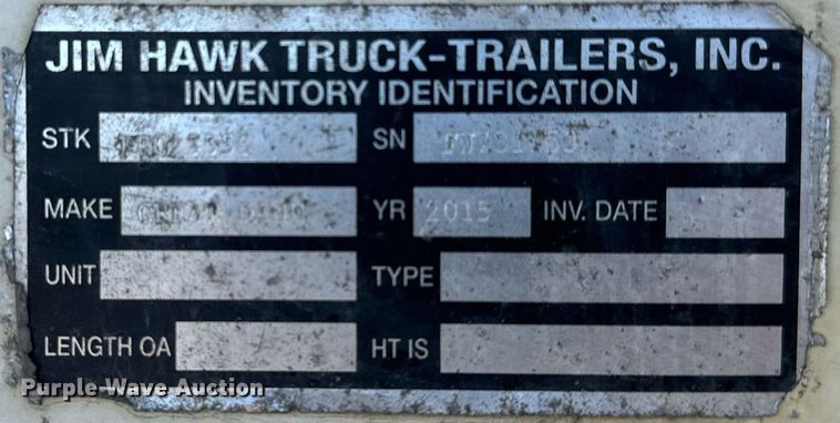 image for item DQ7410 2015 Great Dane  refrigerated van trailer