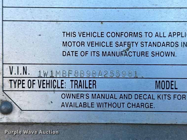 image for item EK9878 2011 Wilson DWH-500  grain trailer