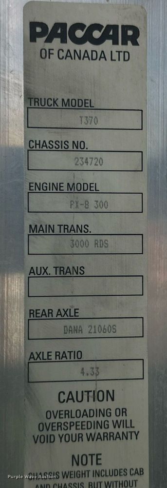 image for item IB9281 2008 Kenworth T370  tire service truck