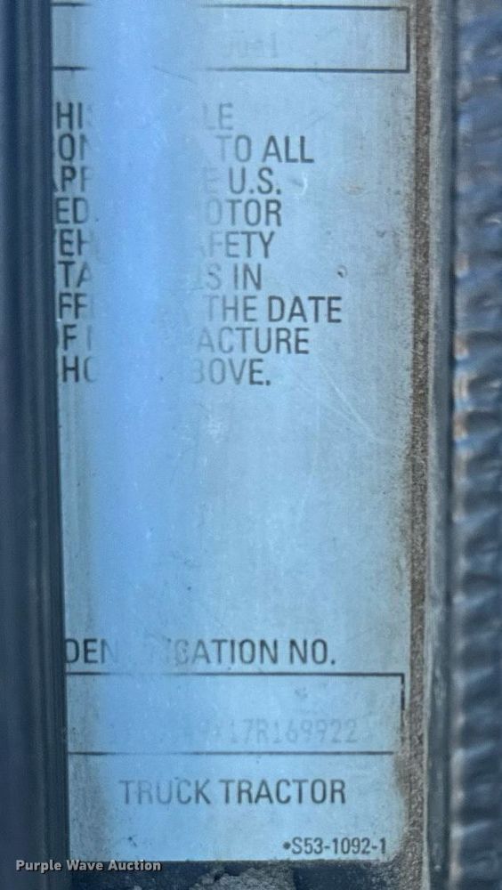 image for item LH9036 2007 Kenworth T800  semi truck