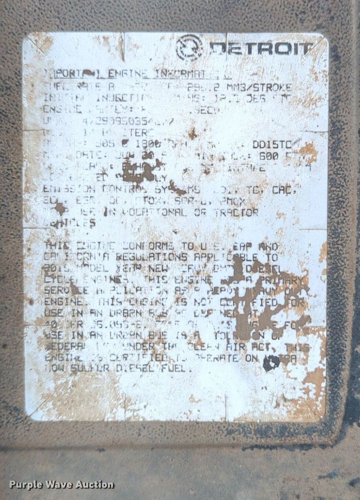 image for item LY9501 2016 Freightliner Coronado 122SD  semi truck